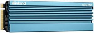 INLAND 8TB Gaming Performance Plus NVMe Internal Gaming SSD Solid State Drive with Heatsink - Gen4 PCIe, M.2 2280, DRAM Cache, 176-Layer TLC 3D NAND Flash, Up to 7000MB/s