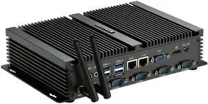 KINGDEL Powerful Mini Desktop Computer, Fanless Industrial PC, i5 Dual Core CPU, 8GB RAM, 256GB SSD, 2xNICs, 4xUSB 3.0, 4xCOM RS232, HD Port, WiFi, Metal Case, Silent Working KINGDEL Powerful Mini Desktop Computer, Fanless Industrial PC, i5 Dual Core CPU, 8GB RAM, 256GB SSD, 2xNICs, 4xUSB 3.0, 4xCOM RS232, HD Port, WiFi, Metal Case, Silent Working