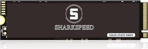 SHARKSPEED SSD M.2 NVMe 4TB PCIe Gen 4.0 x 4 Internal Solid State Drive, PS5 Compatible, Storage for PC, Laptops, Gaming, Speeds of up to 7,300MB/s (4TB, M.2 NVME)