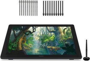 HUION Kamvas 24 Plus QHD Graphic Drawing Tablet with Full-Laminated QD Screen 140% sRGB 2.5K Graphic Drawing Monitor Battery-Free Stylus 8192 Pen Pressure Tilt for PC/Mac/Android, With 10PCS Felt Nibs