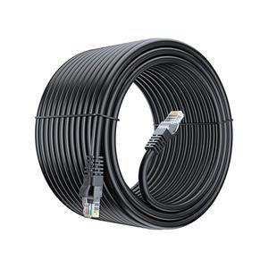 Maximm Cat 6 Ethernet Cable 150 Ft, 100% Pure Copper, Cat6 Cable LAN Cable, Internet Cable, Patch Cable and Network Cable - UTP (Black) 150 Feet