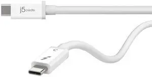 j5create USB Type C Thunderbolt 3 Cable- 40 Gbps | Power Delivery Max 100 Watts/5 Amps | Bus-Powered or Self-Powered | 1.65FT (50cm) Compatible with USB 2.0, 480 Mbps