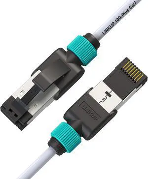 LINKUP - [Tested with Versiv CableAnalyzer Cat7 Ethernet Cable -15 FT (3 Pack) 10G Double Shielded RJ45 S/FTP | Network Internet LAN Switch Router Game | High-Speed | 30AWG White