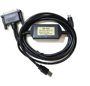 Avanexpress PLC Cable USB-SC09 A Series Interface, Compatible with PLC Programming Cable FX Series USB to RS422 Adapter