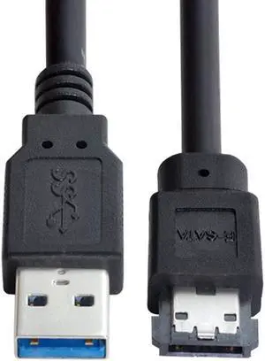 chenyang USB 3.0 to eSATA Cable for HDD/SSD/ODD 3.28FT/1.0M (One Way Transmission The USB Port Must be Connected to The Host)