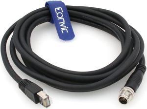 Eonvic Cognex Industrial Ethernet M12 X-type to RJ45 High-flex GigE Vision Camera