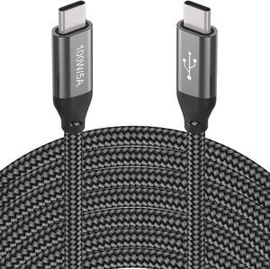 20FT USB-C to USB-C Cable 100W/5A,Extra Long Type-C Fast Charging Cord for iPhone 15 Pro Max,Macbook Air/Pro,Samsung Galaxy S23 S22 Note 20,Moto G9 Plus,BLU G90 Pro,Sony PS5,Xbox,Surface,Switch,Laptop
