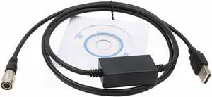 HangTon USB Data Transfer Cable for Nikon DTM 800 500 A20 NPL 352 322 Total Station Hirose 6 Pin to Computer PC Win11 Win10 Win8 Win7