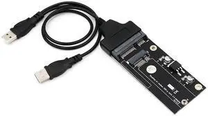 Mustpoint 20+6 Pin SSD to SATA 2.5 or USB Adapter with USB 2.0 Cable for Thinkpad Lenovo X1 Carbon