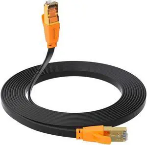 Smolink Ethernet Cable, High Speed 70ft Flat Cat8 LAN Wire, Gold Plated RJ45, 40Gbps 2000MHz, Bulk Patch Cord for Gaming, Computer, Laptop, Xbox, Modem, Router, PC