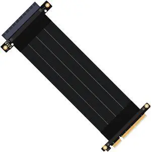 BQZYX+ Pcie Riser Cable PCI-e PCI Express 8X Extension pci-e 8X Card(180 Degree 20cm Extension Cord
