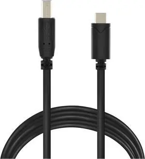20ft USB Type C to USB Type B 3.0 - Tethering Cable Compatible with MacBook Pro, HP, Dymo, Epson, Brother, Xerox, Lexmark, Canon, Samsung and More