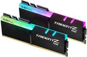 G.SKILL Trident Z RGB Series (XMP) DDR4 RAM 32GB (2x16GB) 3600MT/s CL18-22-22-42 1.35V Intel AMD Desktop Computer Memory UDIMM (F4-3600C18D-32GTZR)