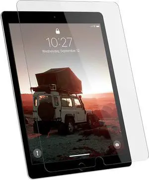 URBAN ARMOR GEAR UAG Designed for iPad 10.2 iPad 9th Gen 2021, iPad 8th Gen 2020 Screen Protector Tempered Glass Anti-Fingerprint Antimicrobial Scratch Resistant Bubble Free Screen Protector, Clear