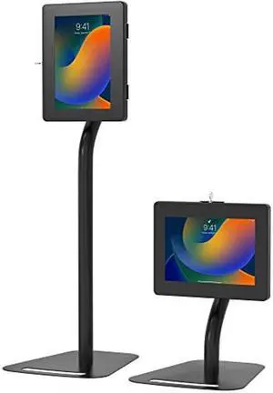 Floor-to-Desk Security Kiosk - CTA Premium Height-Adjustable Floor-to-Desk Security Kiosk for iPad 7th/ 8th/ 9th Gen 10.2", Galaxy Tab S5E & More (PAD-PARAFD)