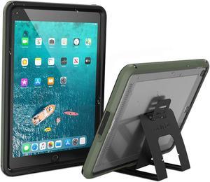 Catalyst, Waterproof Case iPad 10.2 9th 8th 7th Edition - Waterproof 6.6 ft - Full Body Protection, Drop Proof 4ft, Kickstand, True Acoustic Sound Technology, Built-in Screen Protector - Army Green