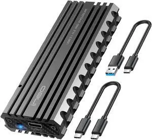 ineo M.2 NVMe (PCIe) SSD USB 3.2 Gen 2 Type-C Rugged Militarized (Picatinny Rail) Style Enclosure Built-in Write Protection Switch[C2597-NVME]