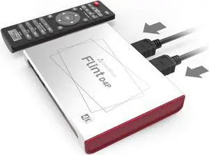 ClonerAlliance Flint D4P, Standalone Dual-4K Video Overlay Device and Audio Mixing. 1080p@60fps Video Game Capture. Remote Control, UVC and Type-C.