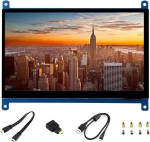 waveshare 7inch HDMI LCD IPS Capacitive Touch Screen 1024×600 Display Monitor Compatible with Raspberry Pi 5/4B/3B+/3B/Pi Zero W/Zero 2W/Pico/Pico W/Pico 2/Pico 2WJetson Nano/Win10/8/7,etc.