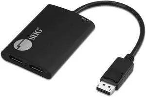 SIIG 2-Port DisplayPort 1.2 to 2 DisplayPort MST Hub Video Splitter, Not for HDMI, DisplayPort Daisy Chain Monitor, Not for MacOS, TAA Compliant (CE-DP0H11-S1)