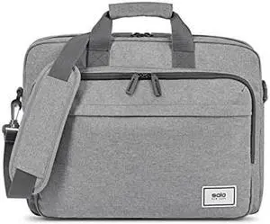 Solo Re:New 15.6 Inch Laptop Briefcase, Grey