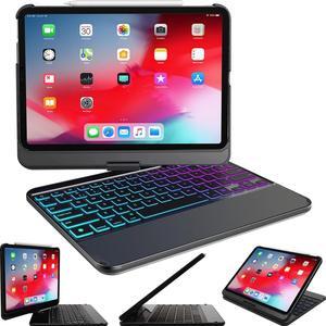 Snugg iPad Pro 11 inch Case with Keyboard, Wireless Backlit Bluetooth iPad 11 Pro Case with Keyboard 360 Degree Rotatable iPad Pro Keyboard Case 11 inch