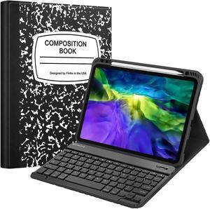 Fintie Keyboard Case for iPad Pro 11-inch (4th / 3rd Generation) 2022/2021 - Soft TPU Back Cover with Magnetically Detachable Bluetooth Keyboard, Also Fit iPad Pro 11" 2nd / 1st Gen, Composition