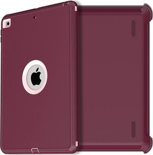 AICase iPad 9th/8th/iPad 7th Gen Case,iPad 10.2 2019/2020/2021 Case,Heavy Duty Shockproof Triple Layer Defense for New Apple iPad 7th/8th/9th Generation 10.2-inch 2019/2020 2021 Release(Purple)