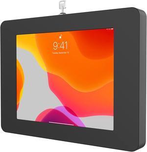 Locking iPad Wall Mount - CTA Anti-Theft Small Locking Tablet Enclosure w/ Key Lock & Interior Cable Routing for iPad Mini 1, 2, 3, 4, 5, 6, Samsung Tab A 8'', Lenovo Tab E8 - Black - (PAD-PSWB)