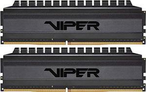 Patriot Viper 4 Blackout DDR4 RAM 32GB (2X16GB) 3600MHz CL18 UDIMM Desktop Gaming Memory Kit - PVB432G360C8K