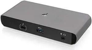 IOGEAR 9 Port Thunderbolt 3 Hub - 4K Dual Display 60Hz - 2 Displayport 1.2-60W Charging for Laptop - 40Gbps Speeds - Integrated Ethernet - 3.5mm Audio - GTD737