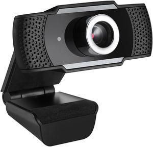 ADESSO CyberTrack H4 Webcam 1080P HD USB Webcam with Built-in Microphone, Black