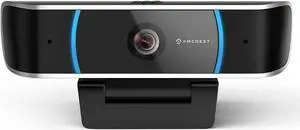 Amcrest 5-Megapixel Webcam with Microphone, Web Cam USB Camera, Computer HD Streaming Webcam for PC Desktop & Laptop w/Mic, Wide Angle Lens & Large Sensor for Superior Low Light (AWC5100)