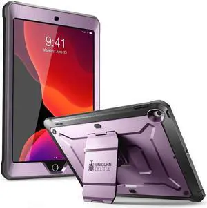 SUPCASE Unicorn Beetle Pro Series Case for iPad 10.2 (2021/2020/2019), with Built-in Screen Protector Protective Case for iPad 9th Generation/8th Generation/7th Generation (Purple)