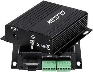 OLYCOM One Pair Serial to Fiber Converter RS232 RS485 RS422 Optic Modem 1310nm SC Connector Dual Fiber for PC Hub Switch