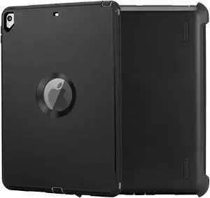 AICase IPad Pro 10.5 Case,iPad Air (3rd Generation), Heavy Duty Waterproof Shockproof Triple Layer Defense with Stylus for iPad Air 3 10.5" 2019/iPad Pro 10.5" 2017 (Black)