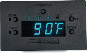 Coolerguys Programmable Thermostat Fan Controller Kit for Standard 3pin Fans