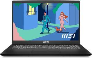 MSI Modern 15 15.6" Ultra Thin & Light Business Laptop: Intel Core i7-1255U Intel Iris Xe 16GB DDR4 512GB NVMe SSD, 180-Degree Lay-Flat, USB Type-C, MicroSD Card Reader, Win 11 Home: Black B12M-013