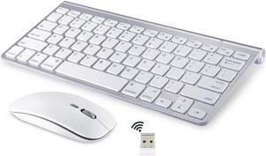 Wireless Keyboard and Mouse Compatible with iMac MacBook Air/Pro (Wireless 2.4GHz)