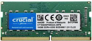 16GB 260pin SODIMM DDR4 PC4-25600 NONECC