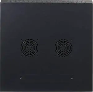 6U Professional Wall Mount Network Server Cabinet Enclosure 19-Inch Server Network Rack with Glass Door Black (Fully Assembled)
