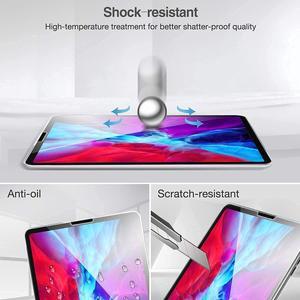 ProCase iPad Pro 12.9 Tempered Glass Screen Protector 2020 2018 Bundle with Portable Portfolio Carrying Case for iPad Pro 12.9" 2020 2018, MacBook 11"/ Galaxy Tab S7 Plus 12.4"/ Surface Pro X 7-1