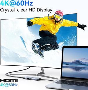 USB C Docking Station Dual HDMI, USB C to Dual Monitors Adapter to Dual 4K HDMI, 3 USB, PD Charging Port, LIONWEI USB C Hub Dual Monitor for Dell XPS 13/15, Lenovo Yoga, HP x360 /Elitebook, etc