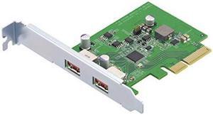 QNAP USB 3.2 Gen 2 Dual-Port PCIe Expansion Card (QXP-10G2U3A)
