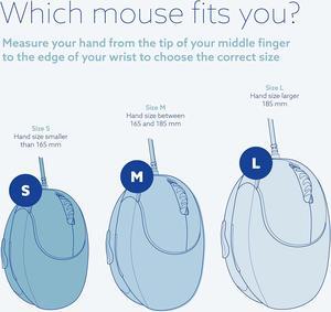 R-Go HE Vertical Ergonomic Mouse Wireless, Large Left Hand, 1750 DPI, 5 Buttons, Prevents Tennis Elbow/Mouse Arm RSI- Compatible Windows/Mac/Android/Linux, Black/Silver