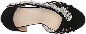 Touch Ups Women's Platform Sandal Heeled, Black, 10.5