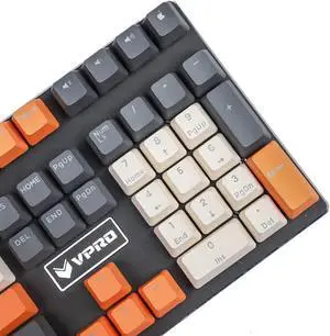 YMDK Double Shot 108 Dyed PBT Shine Through OEM Profile Rainbow Carbon Sunset Keycap for MX Switches Mechanical Keyboard(Only Keycap) (Carbon)