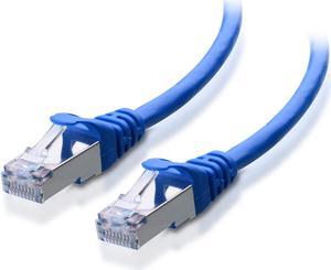 Cable Matters Snagless Long Cat6 Ethernet Cable (Cat6 Cable, Cat 6 Cable) in Blue 125 ft & Cat6A (SSTP, SFTP) Shielded Ethernet Cable 75 ft