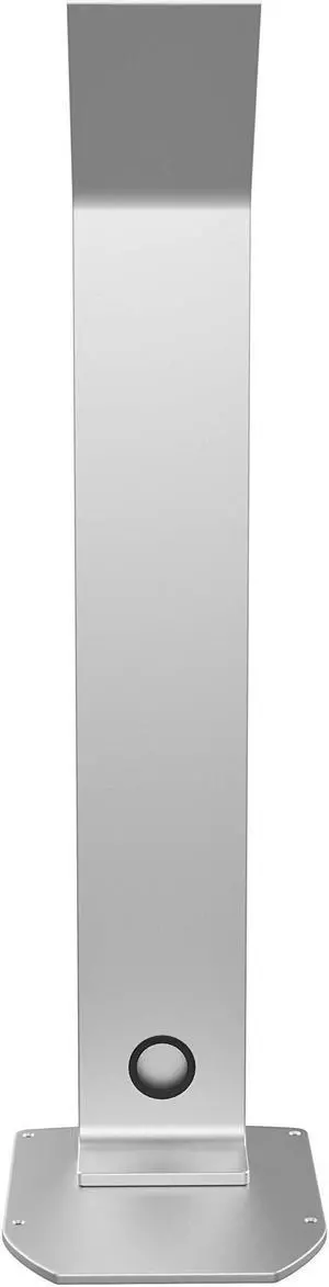 Floor Stand Kiosk - CTA Heavy-Duty VESA Compatible Floor Stand with Interior Cable Routing System and Scratch Resistant Padding on Weighted Base with Kitting Capabilities (ADD-PARAFSS) - Silver