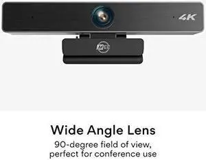 MEE audio C11Z 4K Ultra HD Webcam with ANC Microphones, 4X Digital Zoom, Low Light Correction, Wide Angle Lens and Privacy Cover for Zoom Video Conferencing on Computer PC Mac Laptop Desktop